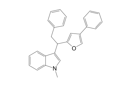 2-(ALPHA-N-METHYLINDOL-3-YL)-(BENZYL)-METHYNYL-4-PHENYLFURAN