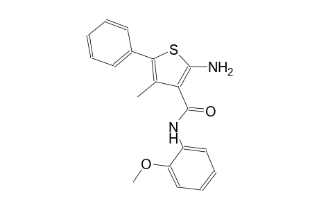 2-amino-N-(2-methoxyphenyl)-4-methyl-5-phenyl-3-thiophenecarboxamide