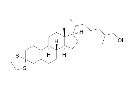 (25.xi.)-26-Hydroxy-19-norcholest-5(10)-en-3-one 3-(ethylenethioketal)