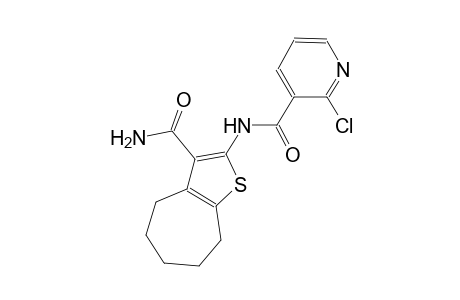 N-[3-(aminocarbonyl)-5,6,7,8-tetrahydro-4H-cyclohepta[b]thien-2-yl]-2-chloronicotinamide