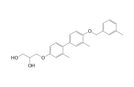 3-[2,3'-Dimethyl-4'-(3-methylbenzyloxy)biphenyl-4-yloxy]propane-1,2-diol