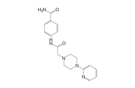 1-piperazineacetamide, N-[4-(aminocarbonyl)phenyl]-4-(2-pyridinyl)-