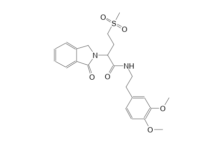 1H-isoindole-2-acetamide, N-[2-(3,4-dimethoxyphenyl)ethyl]-2,3-dihydro-alpha-[2-(methylsulfonyl)ethyl]-1-oxo-, (alpha~2~S)-