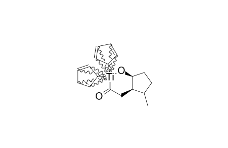 4-(ETA(1)-ACYL)-3-BIS-(CYCLOPENTADIENYL)-7-METHYL-2-OXA-3-TITANABICYCLO-[4.3.0]-NONANE;MAJOR-ISOMER