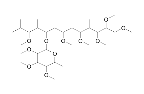 3,4,5-Trimethoxy-2-methyl-6-[3,5,7,8,9-pentamethoxy-1-(2-methoxy-1,3-dimethyl-bu