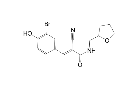 (2E)-3-(3-bromo-4-hydroxyphenyl)-2-cyano-N-(tetrahydro-2-furanylmethyl)-2-propenamide