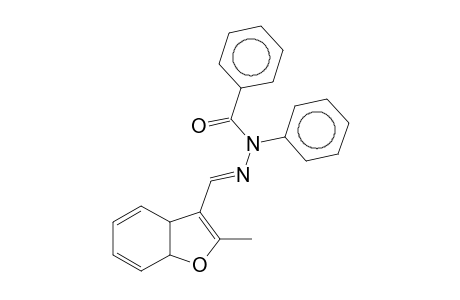 2-METHYLBENZOFURAN-3-CARBOXALDEHYDE, N-BENZOYL-N-PHENYLHYDRAZONE