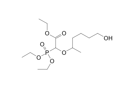 2-Diethoxyphosphoryl-2-(5-hydroxy-1-methyl-pentoxy)acetic acid ethyl ester