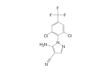 1H-Pyrazole-4-carbonitrile, 5-amino-1-[2,6-dichloro-4-(trifluoromethyl)phenyl]-