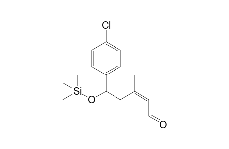 (Z)-5-(4'-Chlorophenyl)-3-methyl-5-[(trimethylsilyl)oxy]pent-2-enal