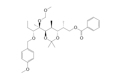 (2R,3S,4S,5R,6R,7R)-1-Benzoyloxy-3,5-isopropylidenedioxy-7-(4-methoxybenzyloxy)-6-methoxymethoxy-2,4,6-trimethylnonane