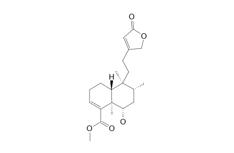 (4aR,5S,6R,8S,8aR)-8-hydroxy-5-[2-(5-keto-2H-furan-3-yl)ethyl]-5,6,8a-trimethyl-3,4,4a,6,7,8-hexahydronaphthalene-1-carboxylic acid methyl ester