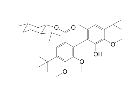 (M,1"S,2"R,5"S)-Menthyl 4,4'-Di-tert-butyl-2'-hydroxy-2,3,3'-trimethoxy-6'-methyl-1,1'-biphenyl-6-carboxylate