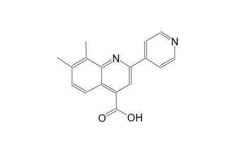7,8-dimethyl-2-(4-pyridinyl)-4-quinolinecarboxylic acid