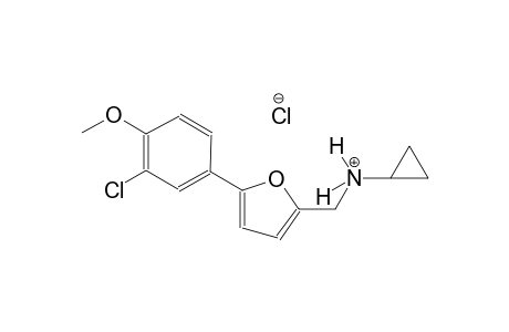 N-{[5-(3-chloro-4-methoxyphenyl)-2-furyl]methyl}cyclopropanaminium chloride