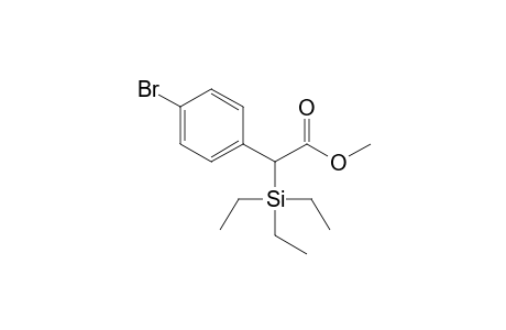 Methyl .alpha.-triethylsilyl-p-bromophenylacetate