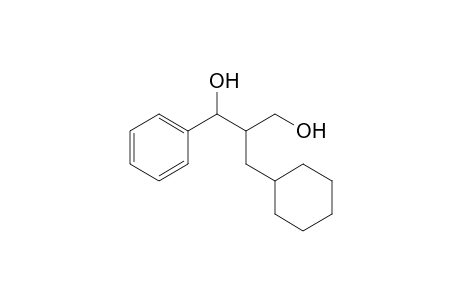 2-(cyclohexylmethyl)-1-phenylpropane-1,3-diol (1:6 syn/anti mixture)