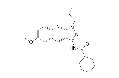 N-(6-methoxy-1-propyl-1H-pyrazolo[3,4-b]quinolin-3-yl)cyclohexanecarboxamide