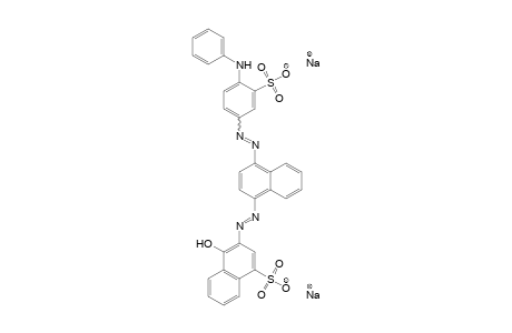 1-Naphthalenesulfonic acid, 4-hydroxy-3-[[4-[[4-(phenylamino)-3-sulfophenyl]azo]-1-naphthalenyl]azo]-, disodium salt