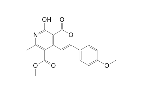 Methyl 8-hydroxy-6-methyl-1-oxo-3-(4-methoxyphenyl)-1H-pyrano[3,4-c]pyridine-5-carboxylate