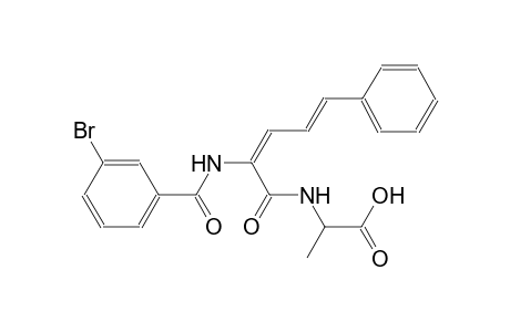 alanine, N-[(2E,4E)-2-[(3-bromobenzoyl)amino]-1-oxo-5-phenyl-2,4-pentadienyl]-