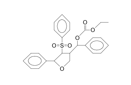 (2S,3S,4R,AS)-2-phenyl-3-phenylsulfonyl-4-(A-ethoxycarbonyloxy-benzyl)-tetrahydro-furan