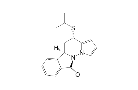 TRANS-6,10B,11,12-TETRAHYDRO-12-ISOPROPYLTHIOPYRROLO-[1',2':2,3]-PYRIDAZINO-[6,1-A]-ISOINDOL-6-ONE