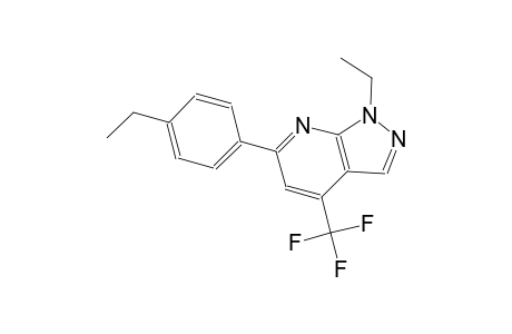 1H-pyrazolo[3,4-b]pyridine, 1-ethyl-6-(4-ethylphenyl)-4-(trifluoromethyl)-