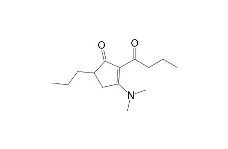 2-Butanoyl-3-(dimethylamino)-5-propyl-cyclopent-2-en-1-one