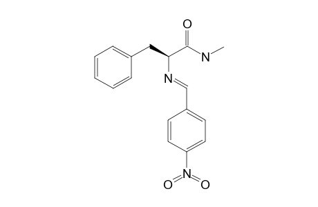 (S,E)-N-methyl-2-((4-nitrobenzylidene)amino)-3-phenylpropanamide