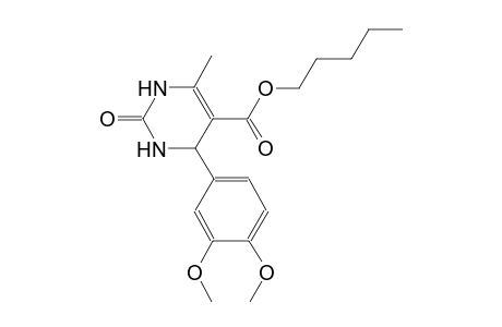 pentyl 4-(3,4-dimethoxyphenyl)-6-methyl-2-oxo-1,2,3,4-tetrahydro-5-pyrimidinecarboxylate