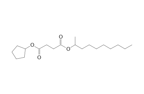 Succinic acid, dec-2-yl cyclopentyl ester