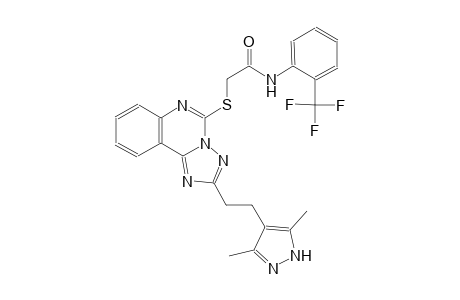 acetamide, 2-[[2-[2-(3,5-dimethyl-1H-pyrazol-4-yl)ethyl][1,2,4]triazolo[1,5-c]quinazolin-5-yl]thio]-N-[2-(trifluoromethyl)phenyl]-