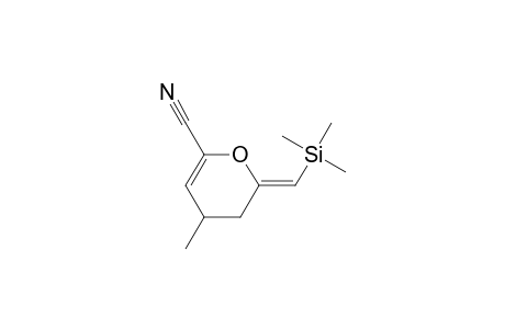 2H-Pyran-6-carbonitrile, 3,4-dihydro-4-methyl-2-[(trimethylsilyl)methylene]-