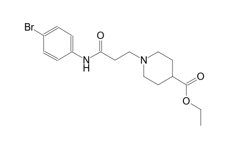 4-piperidinecarboxylic acid, 1-[3-[(4-bromophenyl)amino]-3-oxopropyl]-, ethyl ester