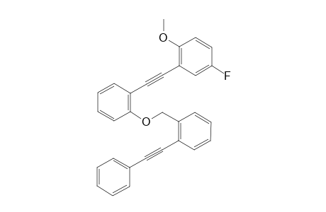 4-Fluoro-1-methoxy-2-((2-((2-(phenylethynyl)benzyl)oxy)phenyl)ethynyl)benzene