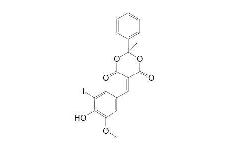 5-(4-Hydroxy-3-iodo-5-methoxy-benzylidene)-2-methyl-2-phenyl-[1,3]dioxane-4,6-dione