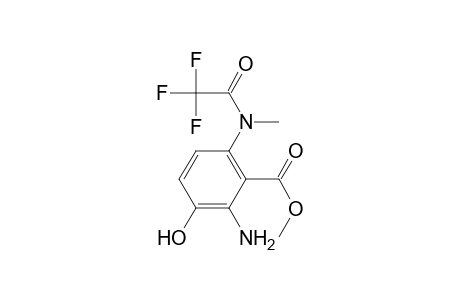 Benzoic acid, 2-amino-3-hydroxy-6-[methyl(trifluoroacetyl)amino]-, methyl ester