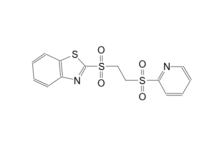 2-{[2-(2-pyridinylsulfonyl)ethyl]sulfonyl}-1,3-benzothiazole