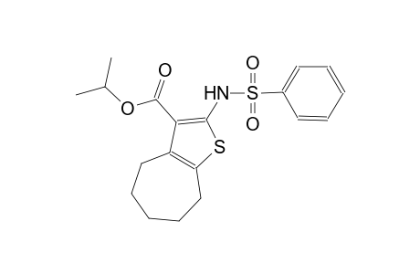 isopropyl 2-[(phenylsulfonyl)amino]-5,6,7,8-tetrahydro-4H-cyclohepta[b]thiophene-3-carboxylate