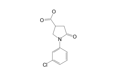 1-(m-chlorophenyl)-5-oxo-3-pyrrolidinecarboxylic acid