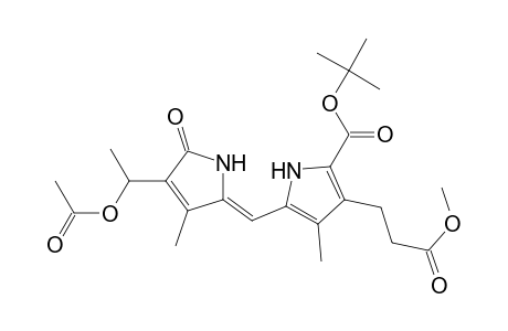 1H-Pyrrole-3-propanoic acid, 5-[[4-[1-(acetyloxy)ethyl]-1,5-dihydro-3-methyl-5-oxo-2H-pyrrol-2-ylidene]methyl]-2-[(1,1-dimethylethoxy)carbonyl]-4-methyl-, methyl ester