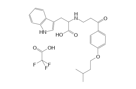 2,2,2-trifluoroacetic acid compound with 3-(1H-indol-3-yl)-2-((3-(4-(isopentyloxy)phenyl)-3-oxopropyl)amino)propanoic acid (1:1)