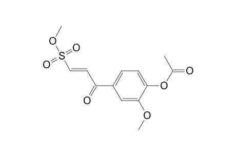 1-Propene-1-sulfonic acid, 3-[4-(acetyloxy)-3-methoxyphenyl]-3-oxo-, methyl ester