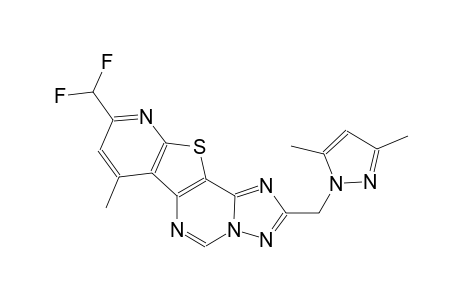 9-(difluoromethyl)-2-[(3,5-dimethyl-1H-pyrazol-1-yl)methyl]-7-methylpyrido[3',2':4,5]thieno[2,3-e][1,2,4]triazolo[1,5-c]pyrimidine