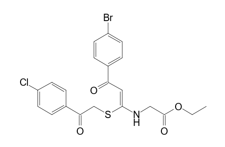 Ethyl{3-(4-bromophenyl)-1-[2-(4-chloro-phenyl)-2-oxo-ethylsulfanyl]-3-oxo propenylamino}acetate