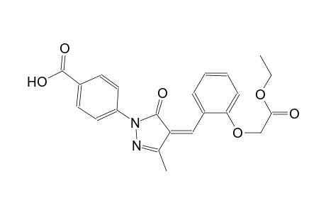 4-{(4Z)-4-[2-(2-ethoxy-2-oxoethoxy)benzylidene]-3-methyl-5-oxo-4,5-dihydro-1H-pyrazol-1-yl}benzoic acid