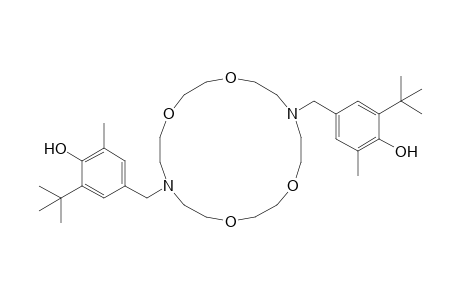 N,N'-bis[4'-Hydroxy-3'-(t-butyl)-5'-methylbenzyl]-1,4,10,13-tetraoxa-7,16-diazacyclooctadecane