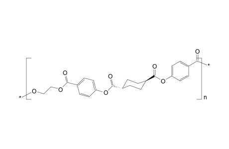 Poly(oxyethyleneoxybenzoyloxy -1,4-e-cyclohexanedicarbonyloxybenzoyl)