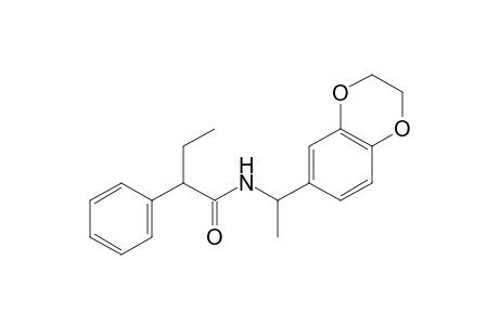 N-[1-(1,4-benzodioxan-6-yl)ethyl]-2-phenylbutyramide